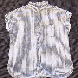 American Eagle Striped Button Up Shirt